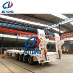 120 Tons Max Payload Drop Deck Lowboy Truck Trailers for Heavy Duty Transportati