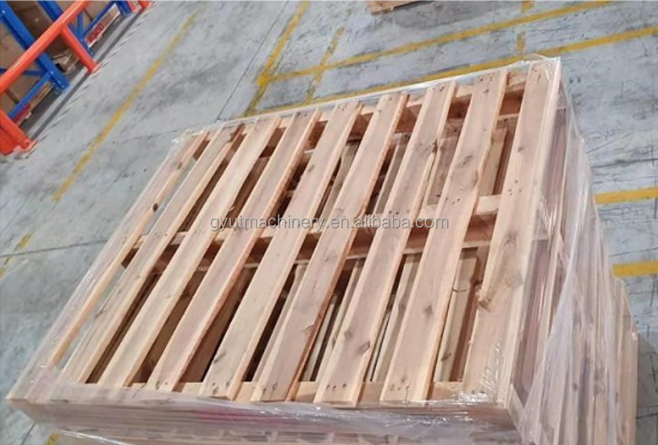 Hot Pressing Edge Banding Machine for Compress Wood Sawdust Pallet Leg Production
