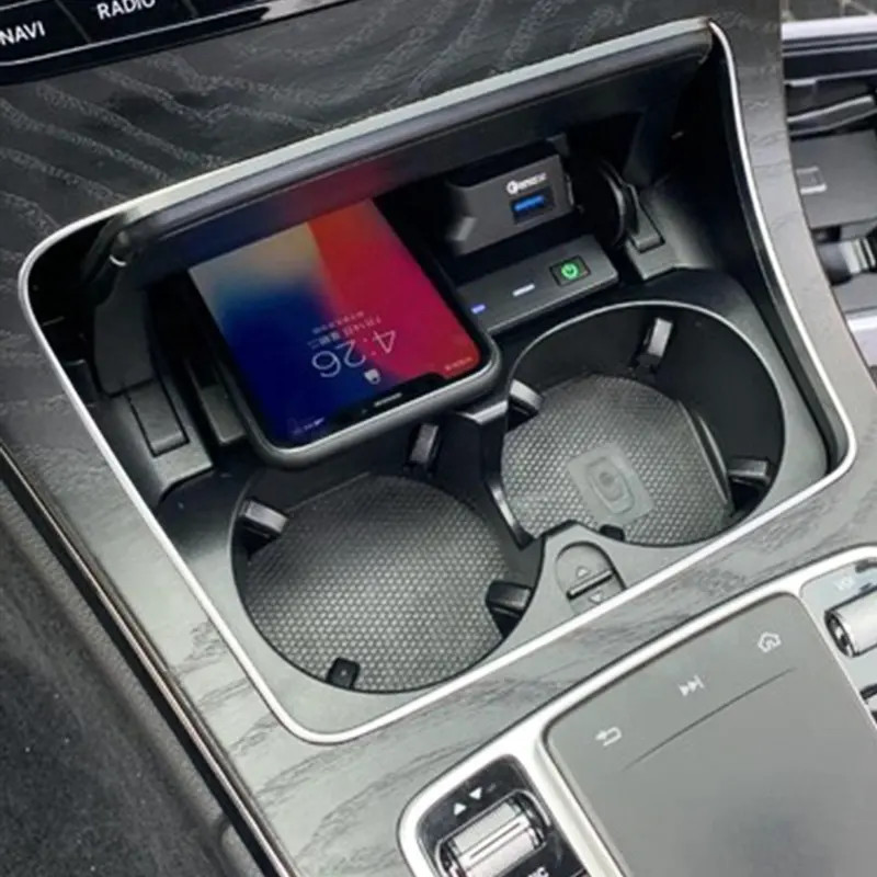 Quick Charge Wireless Charger For Mercedes Benz C Class W205 C180 C200 C260
