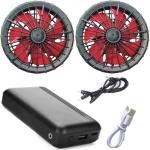 Workwear Jacket Cooling Fan Battery Set 12V 10000mAh With Chinese Brushless
