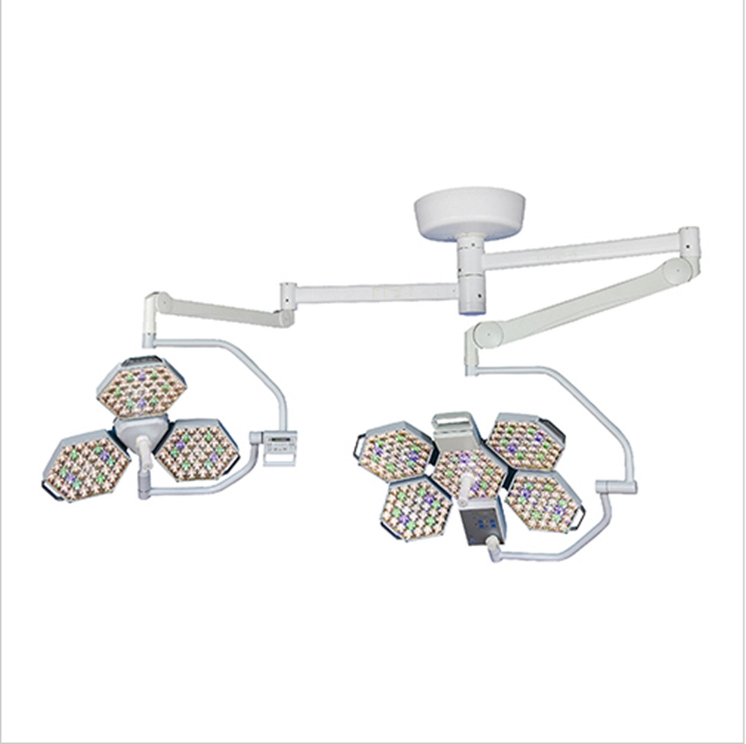 80W Wall Mounted LED Surgical Light Double Dome 5000k For Operation Room