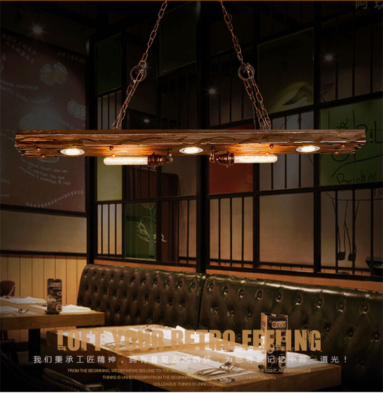 Industrial Style Chandelier American Loft Retro Personalized Restaurant lamp(WH-VP-224)
