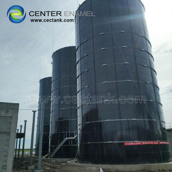 Cheap Glass Fused To Steel Leachate Storage Tanks 3mm Steel Plates Thickness for sale
