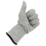 Grey Carbon Fibre 40D Silver Conductive Gloves