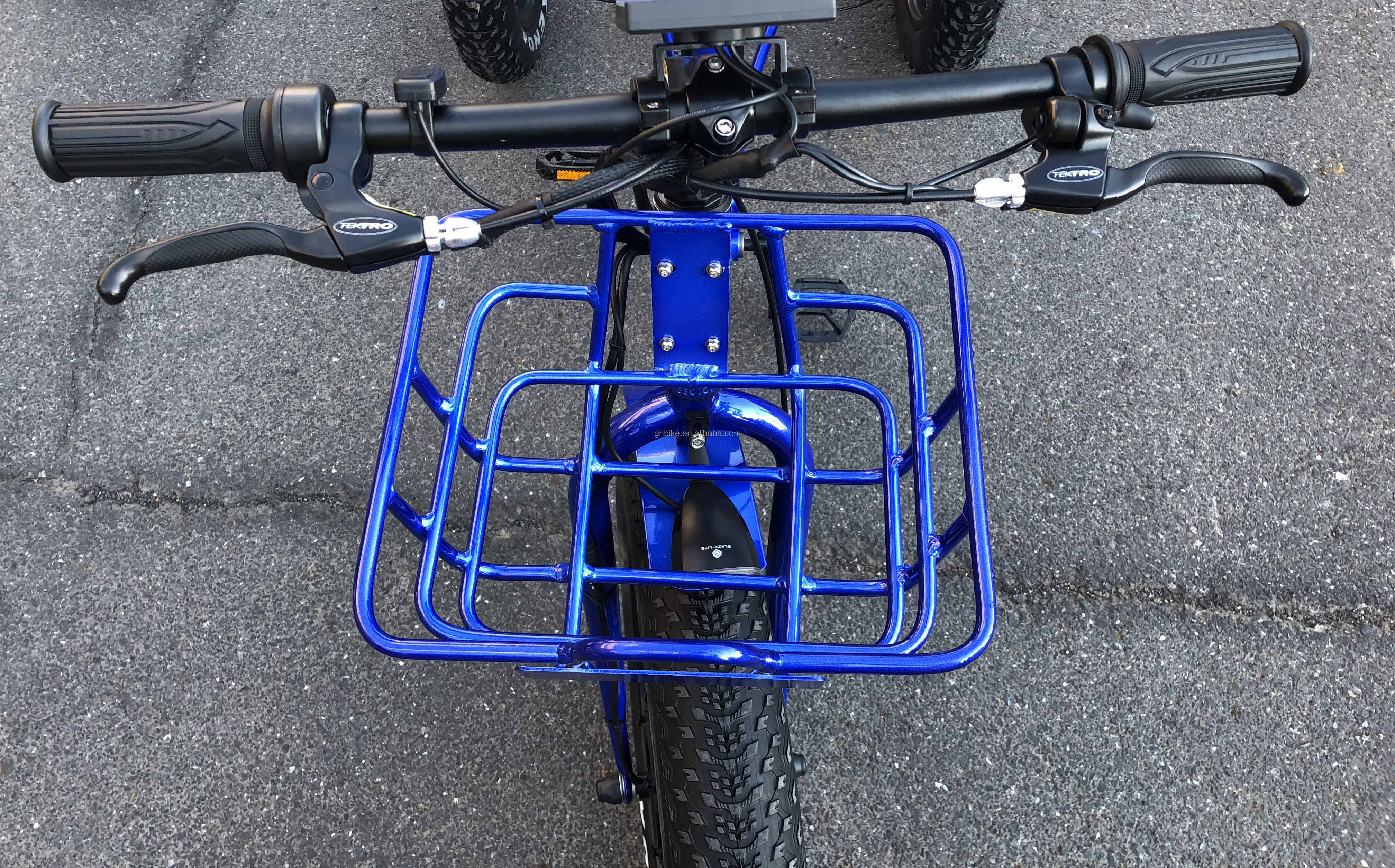 Driving Type Electric 24"x4.0 Fat Tire Electric Cargo Tricycle with 48V 1000w Motor