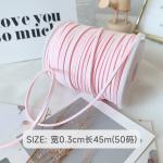 3mm Suede Leather Velvet Ribbon ISO9001 Blue Velvet Ribbon Wired
