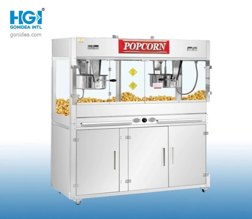 Stainless Steel Popcorn Maker Machine With Removable Tray & Adjustable Timer