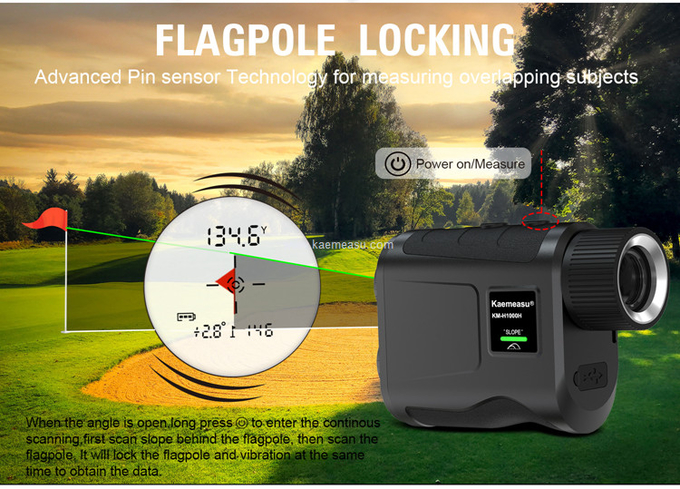kaemeasu 600m Optical Telescope Golf Rnagefinder USB Charging Distance Meter 95% Transmittance H600H