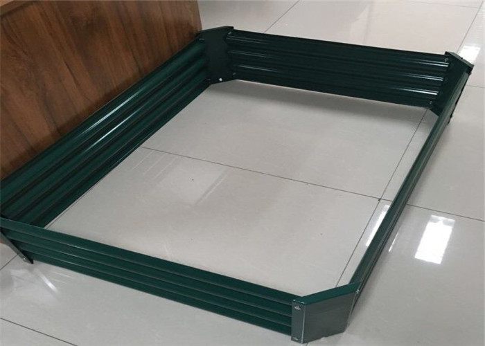 OEM 1200*1200*300 Galvanized Raised Garden Beds Long Using Life For Flower