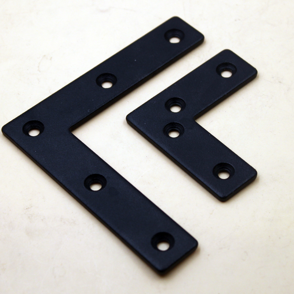 Yellow Stainless Steel Metal Flat Corner Braces Mending Plates Angle T L Bracket