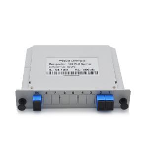 Quality Compact SC APC 1x2 Fiber Optic Splitter / Single Mode Fiber Splitter wholesale