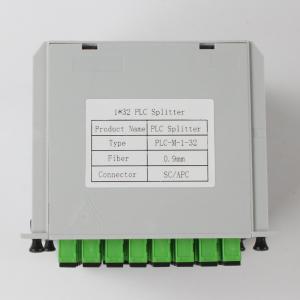 Quality 1X32 Fiber PLC Splitter SC APC Connector 1310nm RL 55db Fiber 0.9mm wholesale