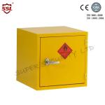 Mini Stainless Steel Hazardous Storage Cabinet Single Door with 1 Shelf Bench