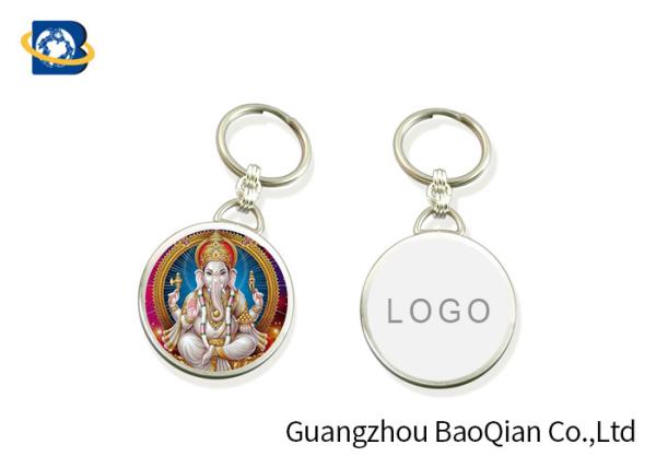 Religion Lenticular Keychain 3D Printing Service Indian Gold Indian Buddhism