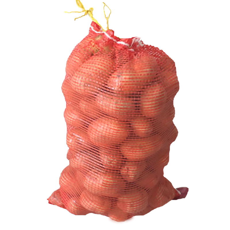 Drawstring Sealing Reusable PP Leno Mesh Produce Onion Sacks Netted Bags For Vegetables