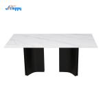Aluminum Frame 1800mm Length Ceramic Kitchen Table Easy To Maintain