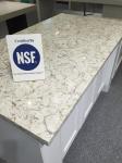Pre cut quartz stone vanity top Eased Edge Water Absorption < 1.0%