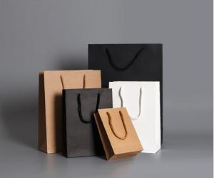Quality 40x30x10cm Kraft Rope Handle Paper Bag wholesale