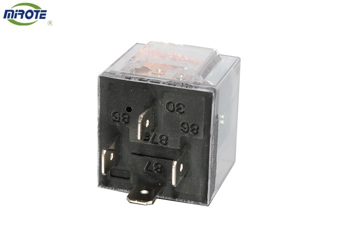 Transparent Cover 4 Pins 40 Amp Waterproof Relay 12V/24V With Extra Wires No Led Relay