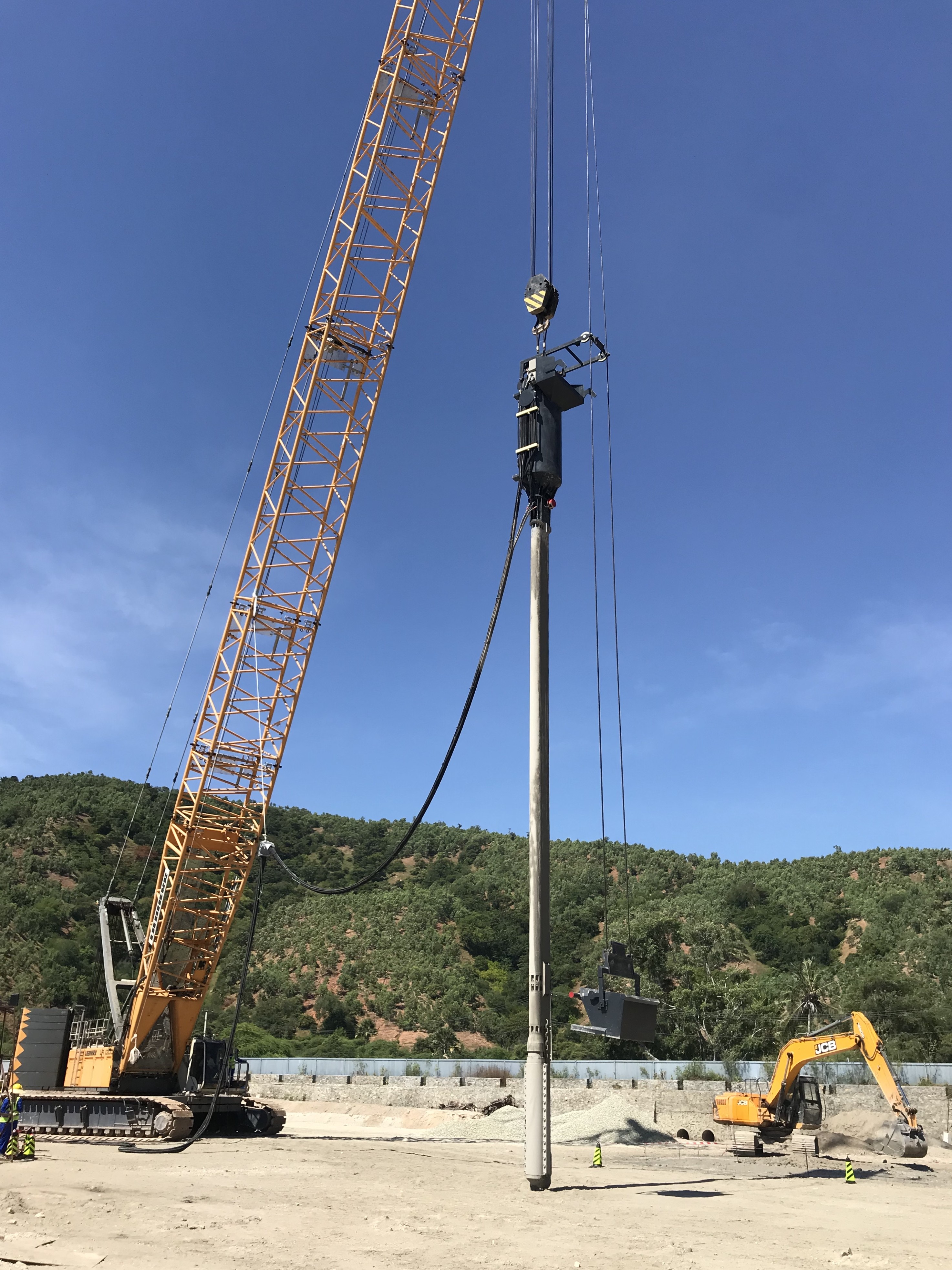 Highly Recommended Stone Column Equipment Steel Material Electric Vibroflot for construction