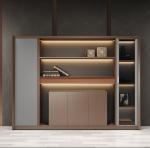 Ceo Office Room Decorations Storage Bookcase Wooden Modern Mdf Bookshelft