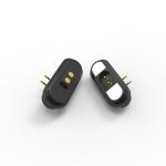 Customized 2 Pin Magnetic Connector 12V Magnetic Male Female Connector Black