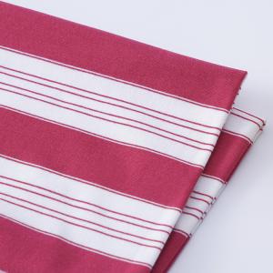 Quality Healthy And Smooth Strong Durable Natural Striped Knit Fabric For T-Shirt wholesale