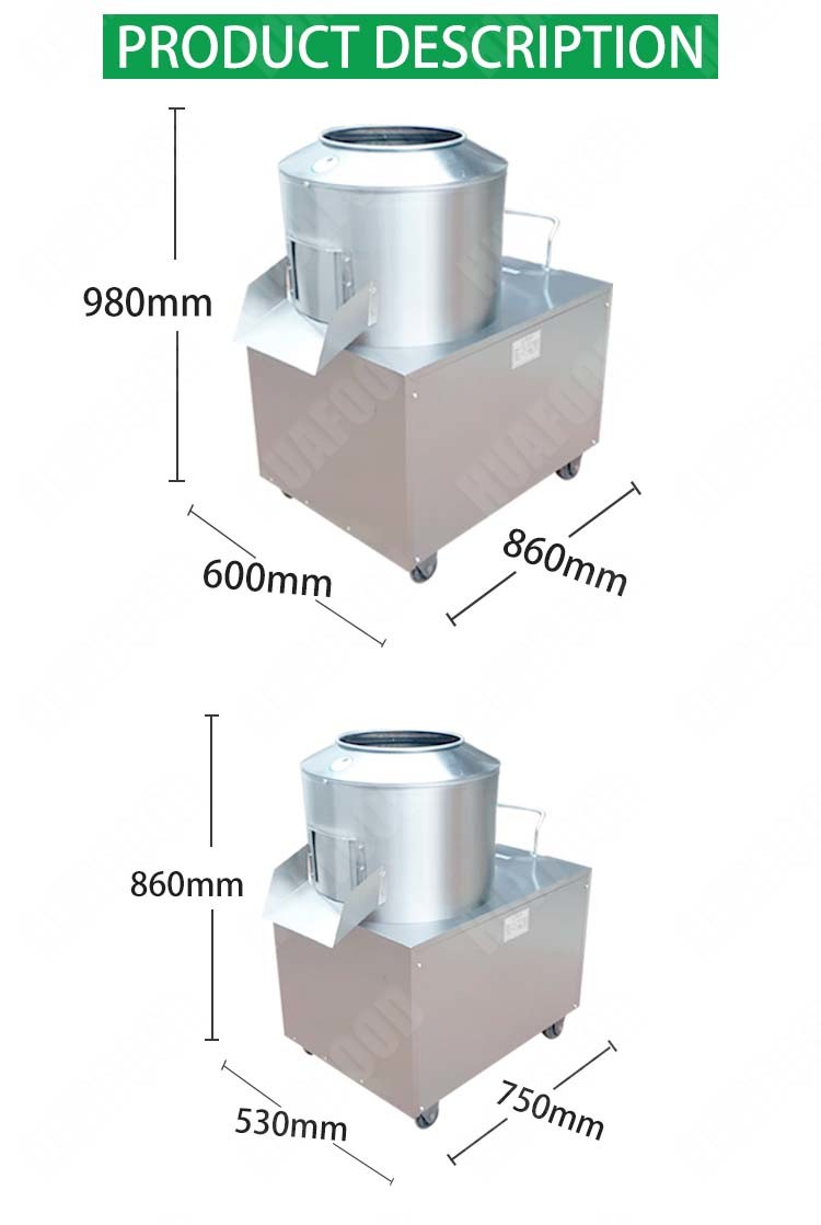 150-200kg/H Potato Washing And Peeling Machine potato skin peeler