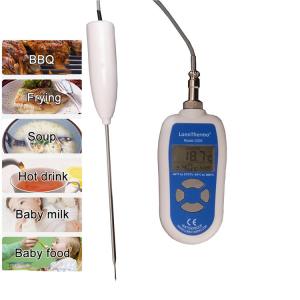 Quality Blue Kitchen Meat Thermometer / Waterproof Digital Cooking Food Thermometer wholesale