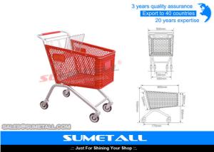 Quality Supermarket Plastic Shopping Trolley On Wheels wholesale