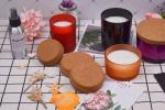 High Borosilicate Colored Glass Bottle Cork Airtightness For DIY Candle Making