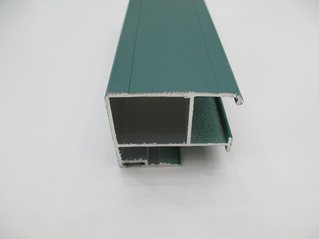 Green Coated Wardrobe Aluminium Profile T5 State Excellent Machinability