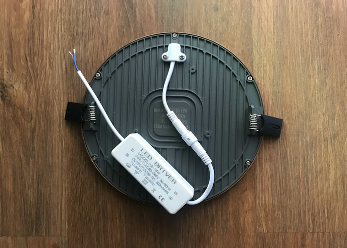 18W LED Round Flat Panel Light 80RA 4000K 80LM / W For Parks , Parking Lots