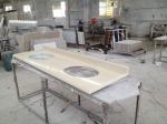 Restroom / Bath Prefabricated Vanity Tops , Natural Marble Slab Countertop