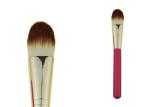 Rose Red Powder Foundation Brush 100mm Wooden Handle Gold Ferrule