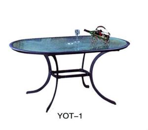 Quality Beautiful popular design garden cast aluminum furniture/outdoor TABLE  (YOT-1) wholesale