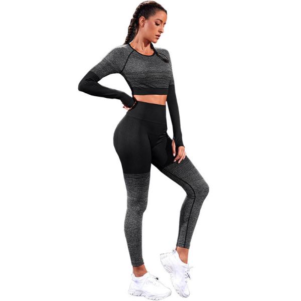 Yoga pants women's high waist abdominal lifting hip fitness pants elastic peach