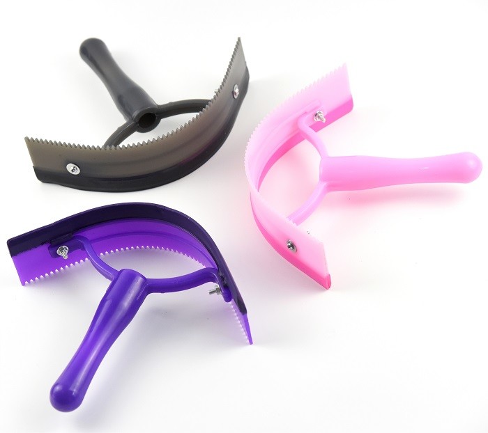 Equestrian Tools Horse Pony Sweat Scraper Lightweight With Curved Rubber Blade