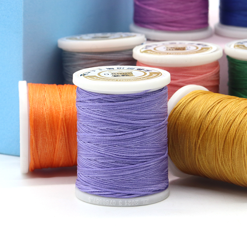 Crochet Bracelet Thread 0.8mm Strong and Durable Spun Wax Thread for Hand-stitched Knitting