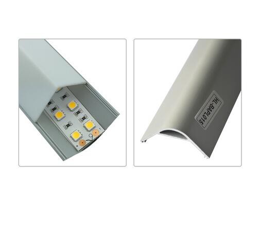 Corner LED aluminum extrusion profile 1/2/3 meter length U type Corner aluminum led profile made from shenzhen