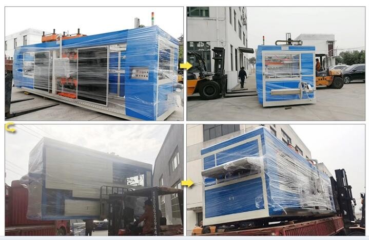 3 in 1 station Plastic Thermoforming Machine with Positive Negative Pressure
