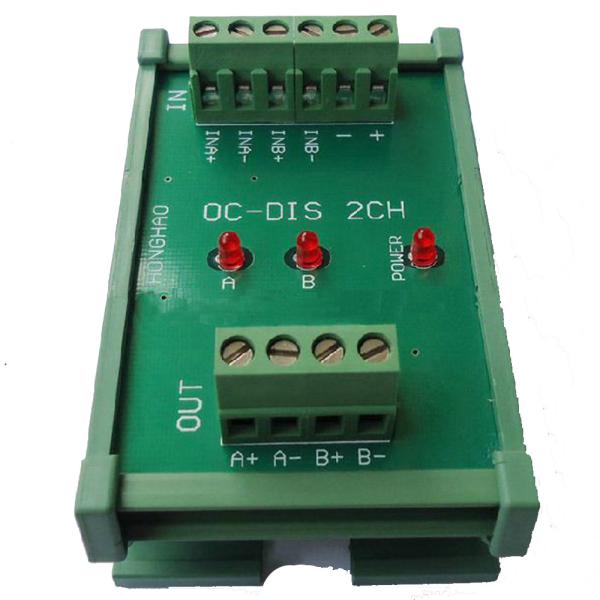 Cheap Converter of Open Collector HTL 24v into Differential TTL 5v Signal 2 Ways Universal for sale