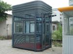 Tempered Glass Police sentry shed With Ticket Windows , Working Desk ,