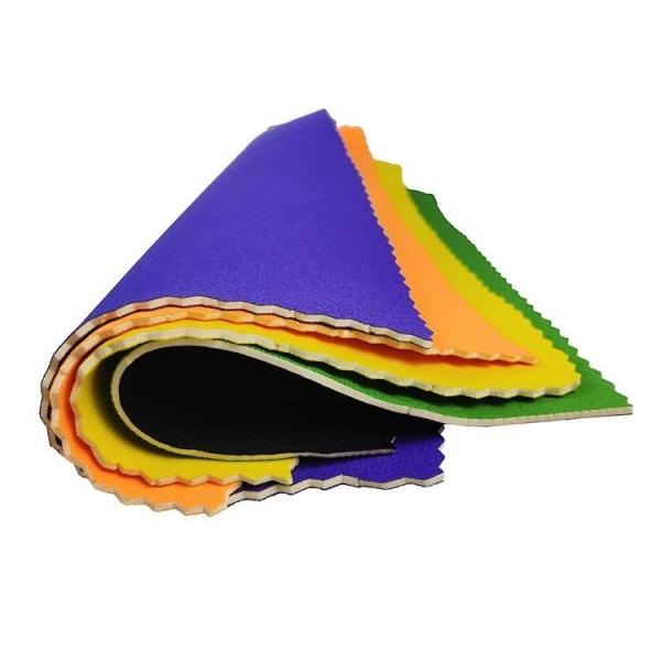Sports Diving 1mm Elastic CR Neoprene Rubber Sheet Fabric Rolls For Shoes /