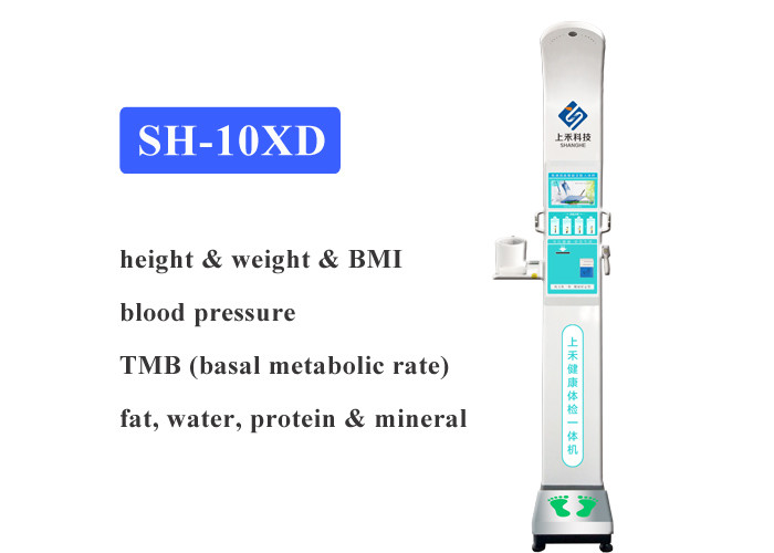 Fat Analyzer Height Weight BMI Blood Pressure Machine For Body Temperature / Blood Oxygen
