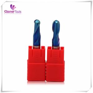 Quality HRC65 Blue Nano Coating End Mill for hardened metal wholesale