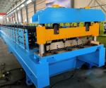 Iron 0.3-0.8mm trapezoidal roof sheet roll forming machine metal panel making