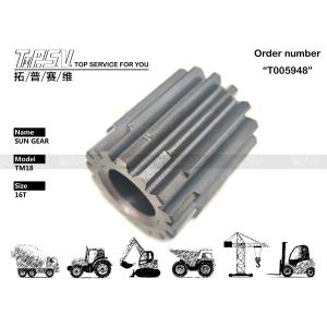 Quality Precision Black XKAY-01766 TM18 Excavator Travel 2 Stage Sun Gear Drive For Hydraulic Motor Drive wholesale