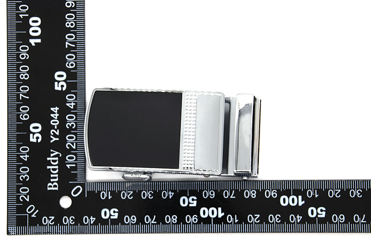 Metal Zinc Alloy 35mm Reversible Belt Buckle With Carving Surface Treatment