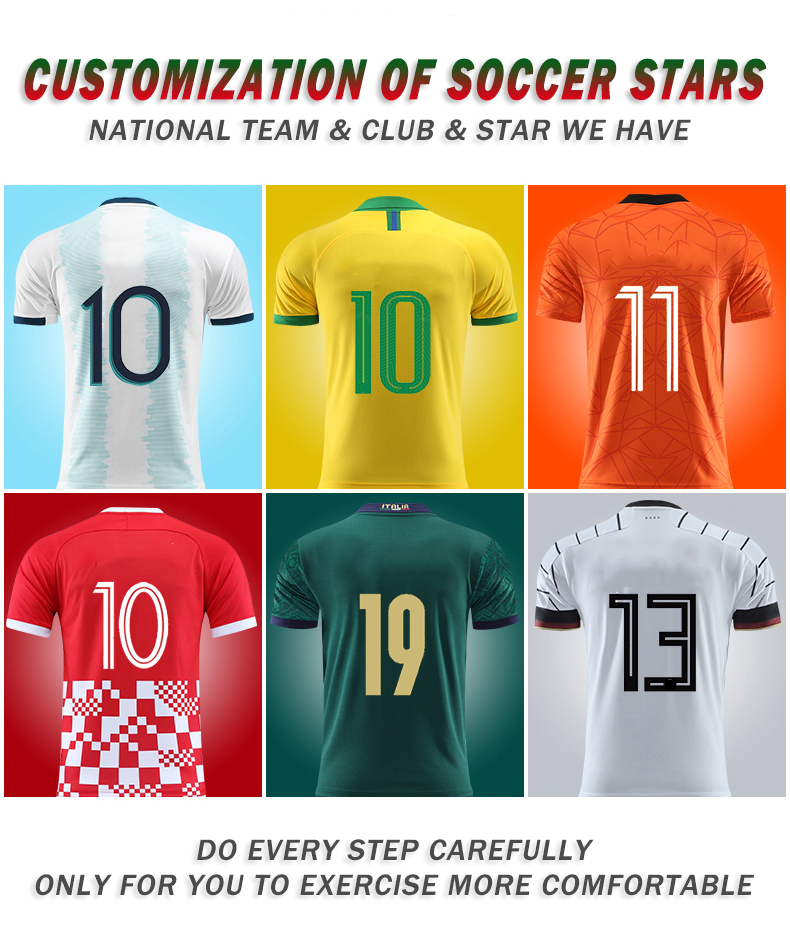 Quick Dry Sportswear Men Soccer Wear Set Uniforms Custom Football Soccer Jerseys world cup 2022 portugal